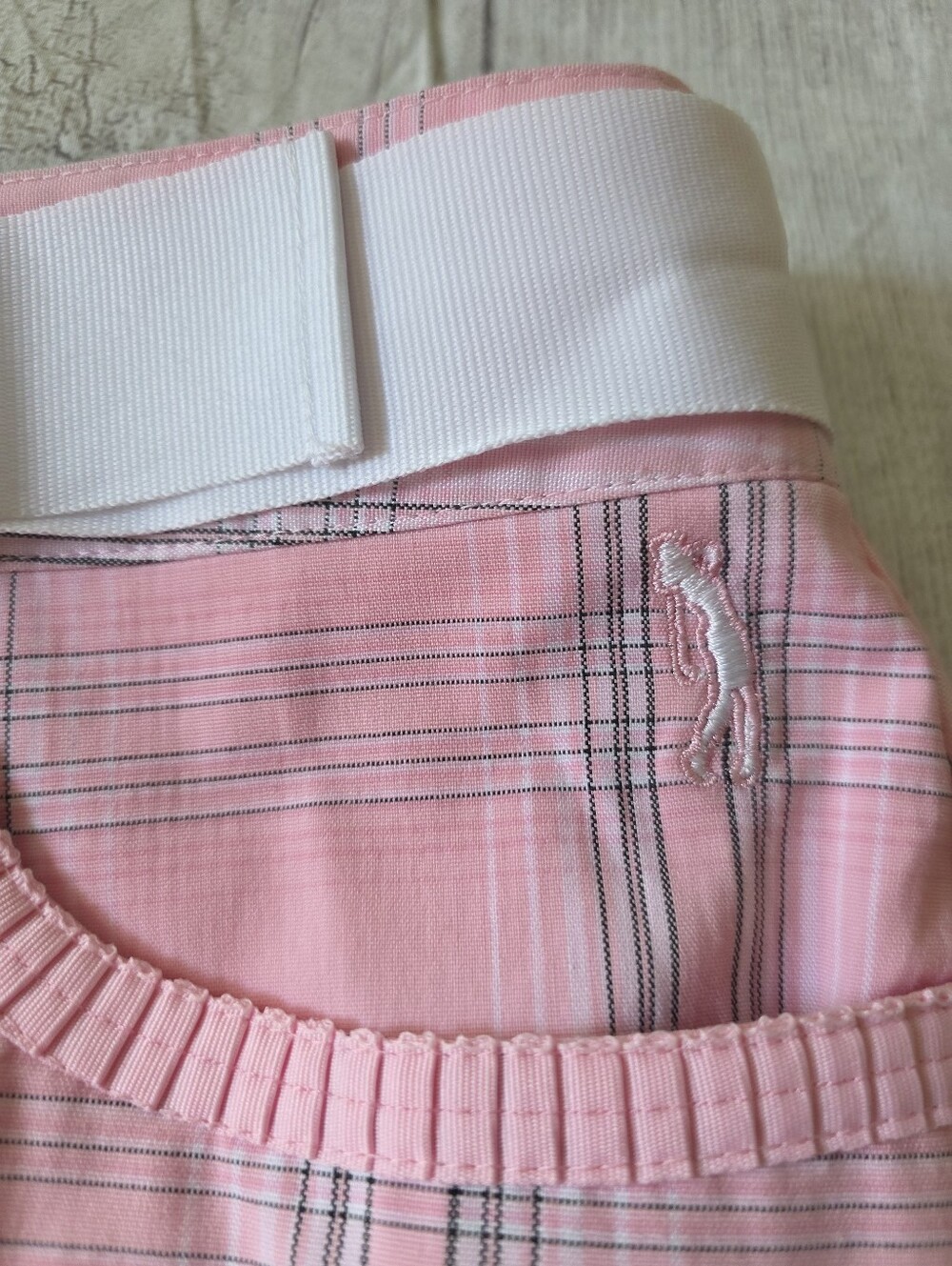 Izod Golf Skirt Cool FX Women’s Size 16 Skort Athleisure Pink Plaid Pockets NWT - Picture 7 of 10